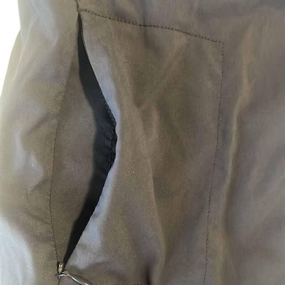 Prana Grey Nylon Solid Cargo Drawstring Button Sh… - image 5